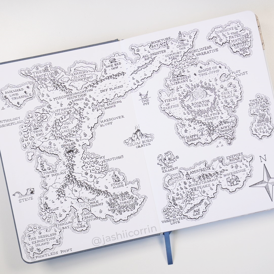 Fanatsy Books Maps Reading fantasy map – JashiiCorrin