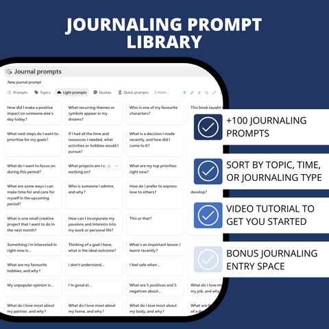 Journaling Prompt Library