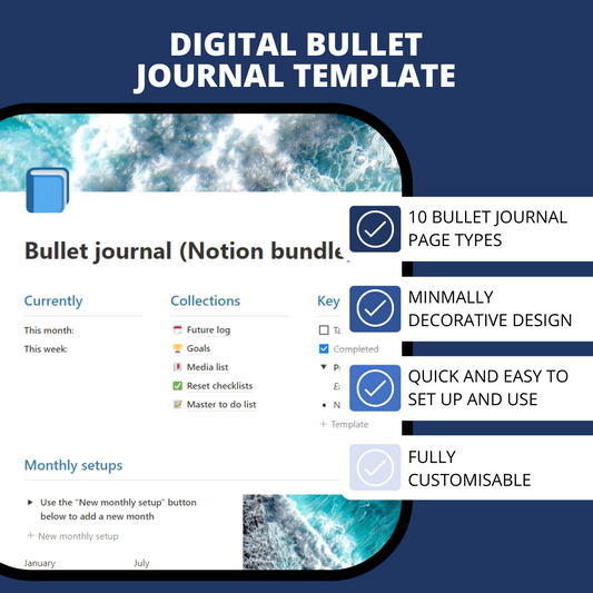 Notion bullet journal bundle